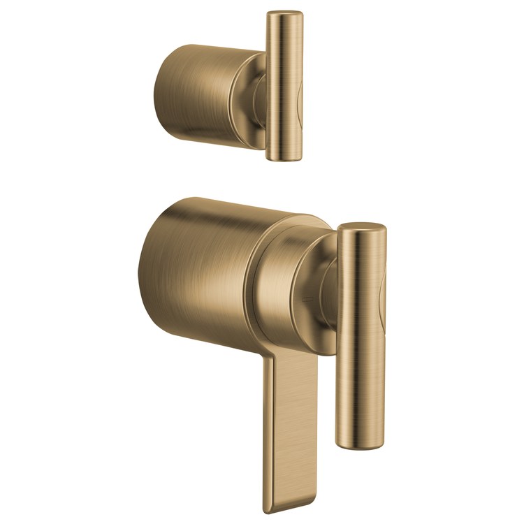 Handle Kit Roccesco TempAssure 3 Lever Integrated Diverter Brilliance Luxe Gold