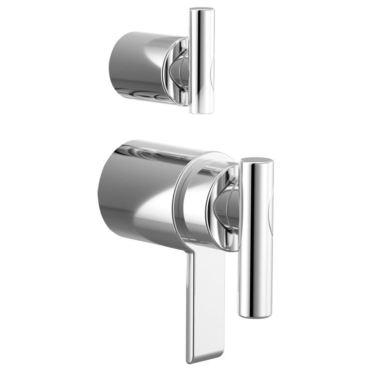 Handle Kit Roccesco TempAssure 3 Lever Integrated Diverter Polished Chrome - Image 1