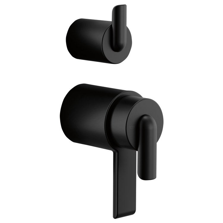 Handle Kit Roccesco TempAssure 3 Bent Lever Integrated Diverter Matte Black - Image 1
