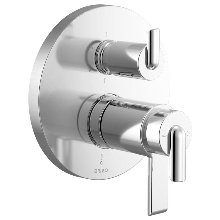 Handle Kit Roccesco TempAssure 3 Bent Lever Integrated Diverter Polished Chrome - Image 2