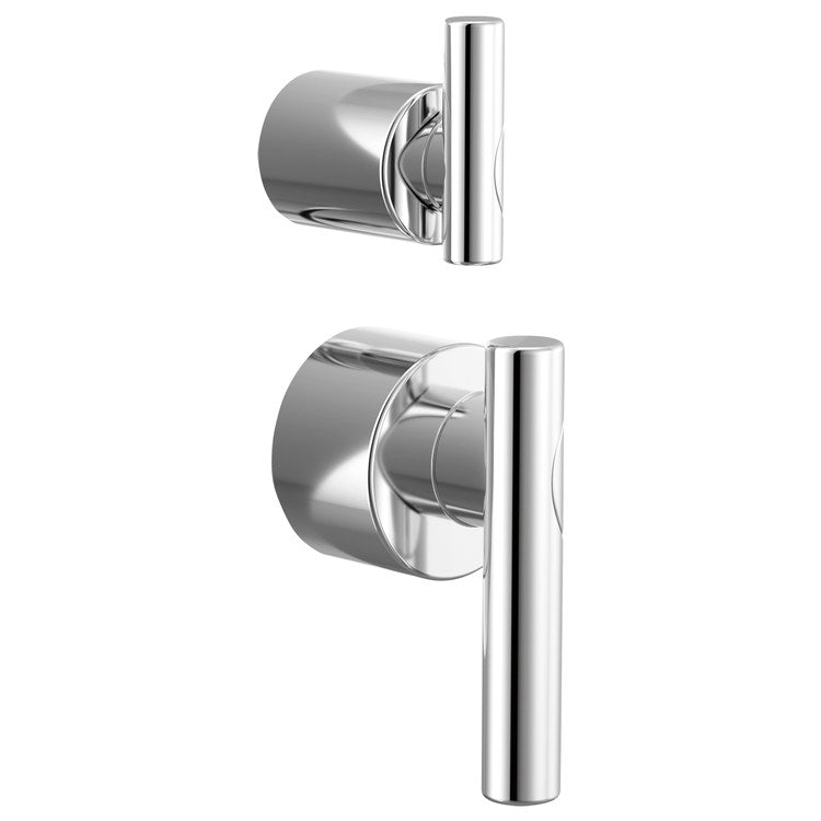 Handle Kit Roccesco 2 Lever Polished Chrome ADA for Pressure Balance Valve with Integrated Diverter Trim