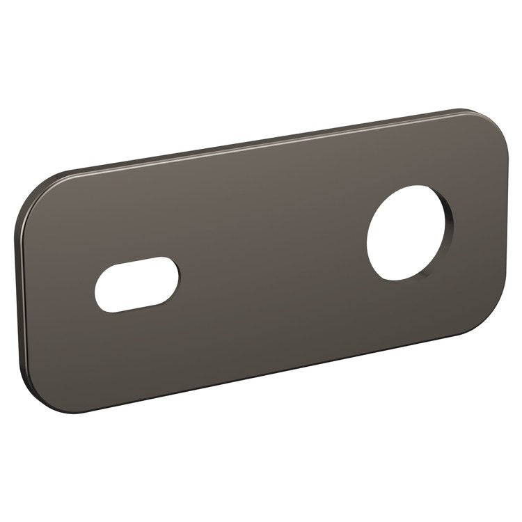 Escutcheon Roccesco Optional Wall Plate Brilliance Black Onyx for Single Handle Lavatory