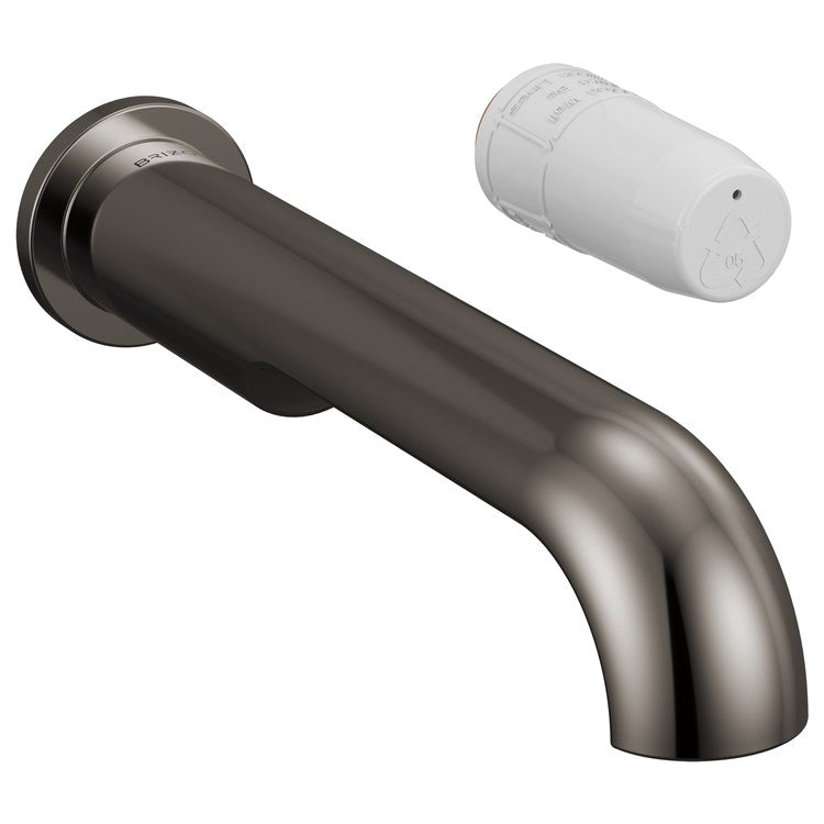 Lavatory Faucet Roccesco Less Handle WaterSense Brilliance Black Onyx 1.2 Gallons per Minute Wall Less Drain 2 Hole