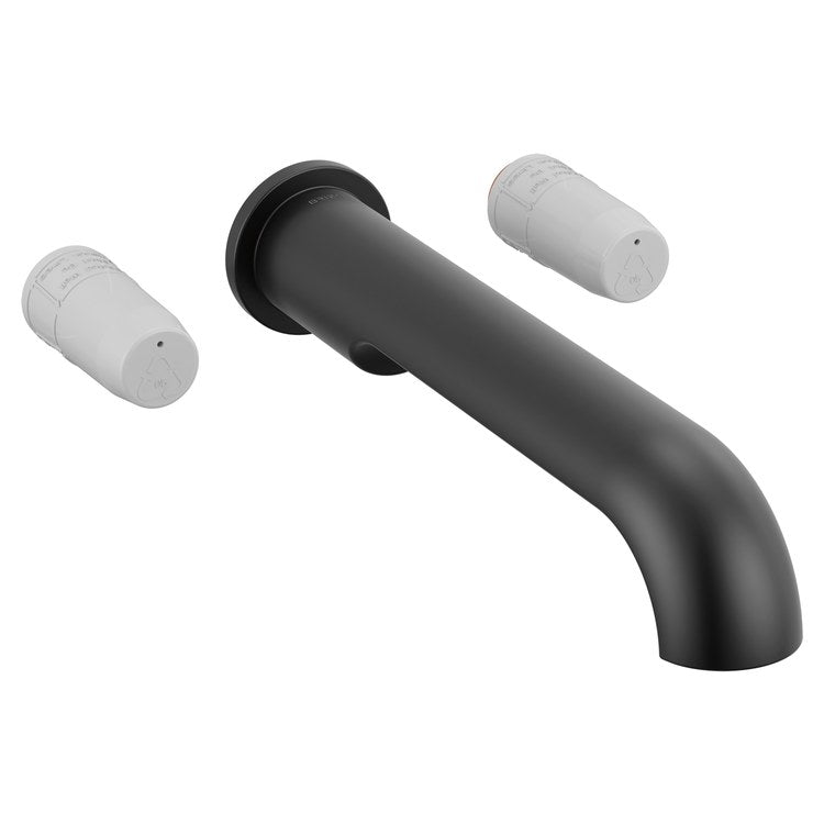 Tub Filler Trim Roccesco Less Handle Matte Black 8 Inch Spread Wall 9.3 Gallons per Minute - Image 1