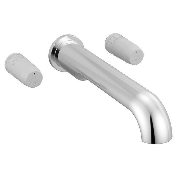 Tub Filler Trim Roccesco Less Handle Chrome 8 Inch Spread Wall 9.3 Gallons per Minute