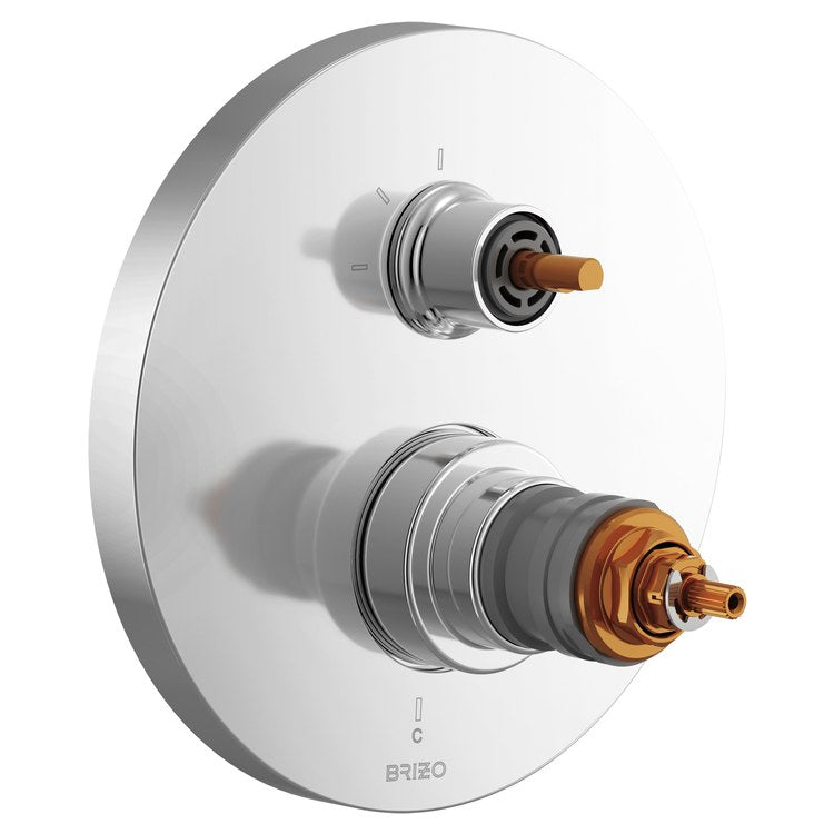 Thermostatic Valve Trim Roccesco TempAssure Less Handle Chrome - Image 1