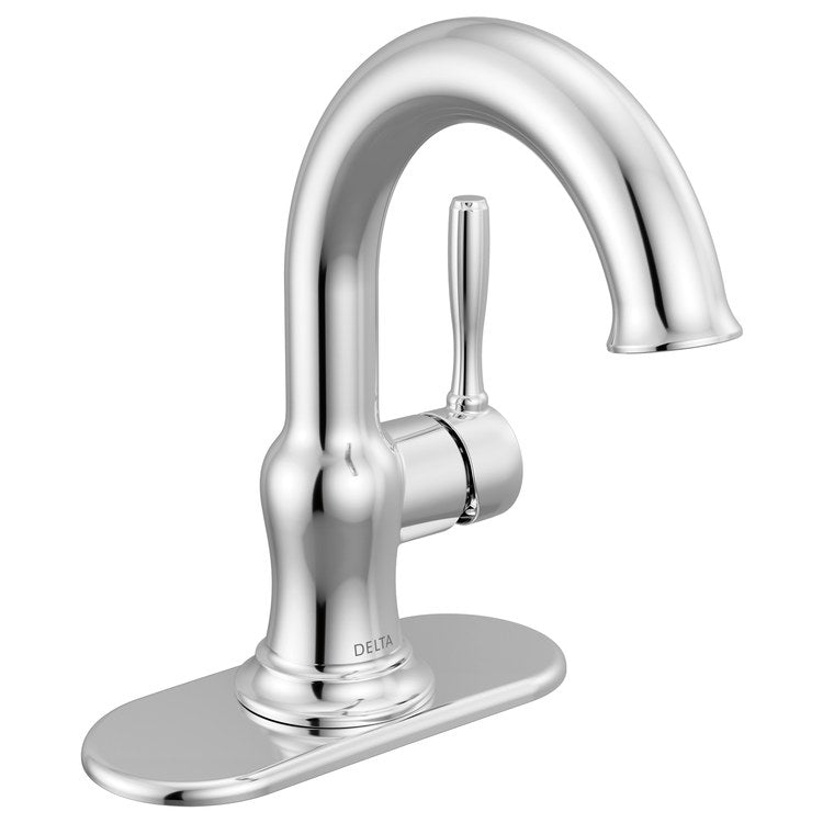 Lavatory Faucet Roe 1 Lever ADA WaterSense Chrome 1.2 Gallons per Minute Push Pop-Up 1/3 Hole - Image 2