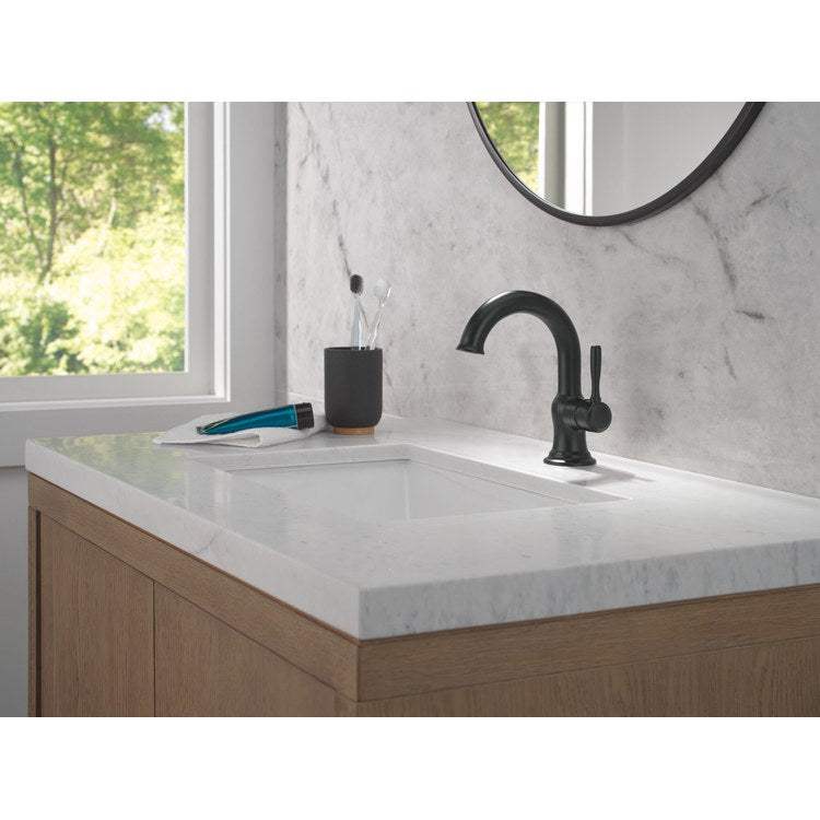 Lavatory Faucet Roe 1 Lever ADA WaterSense Matte Black 1.2 Gallons per Minute Push Pop-Up 1/3 Hole - Image 3