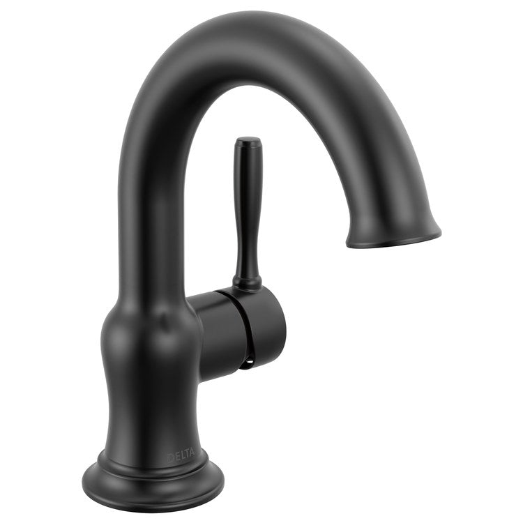 Lavatory Faucet Roe 1 Lever ADA WaterSense Matte Black 1.2 Gallons per Minute Push Pop-Up 1/3 Hole - Image 1