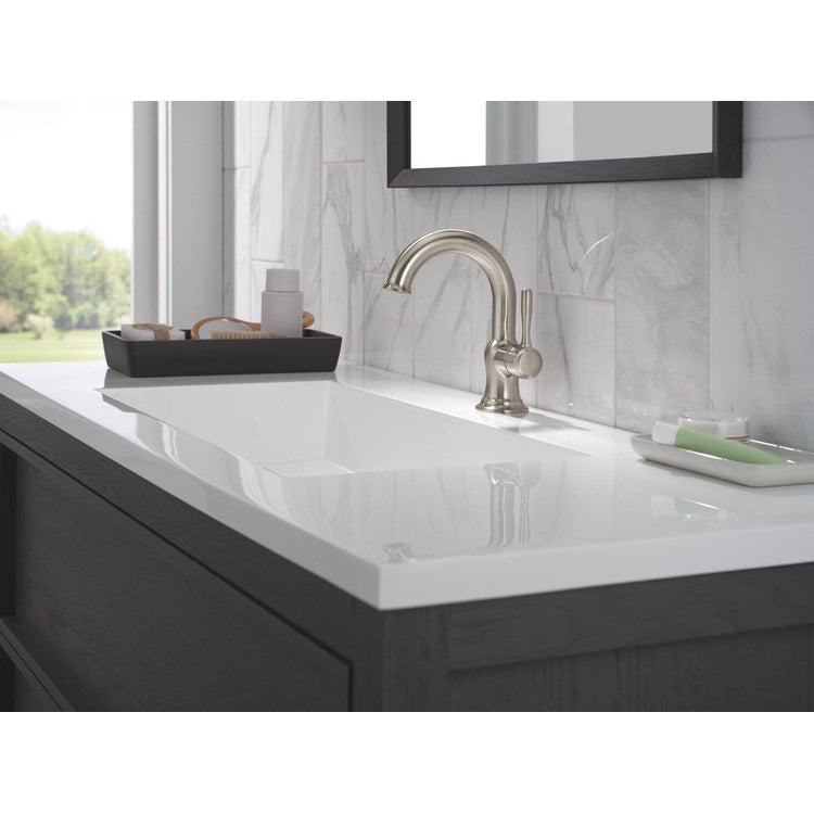 Lavatory Faucet Roe 1 Lever ADA WaterSense Brilliance Stainless 1.2 Gallons per Minute Push Pop-Up 1/3 Hole - Image 3