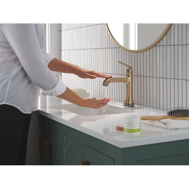 Lavatory Faucet Bonacci Touchless 1 Lever ADA WaterSense Lumicoat Champagne Bronze 1.2 Gallons per Minute Deck Push Pop-Up with Flange and Stopper 1/3 Hole TempSense/Touch2O - Image 3