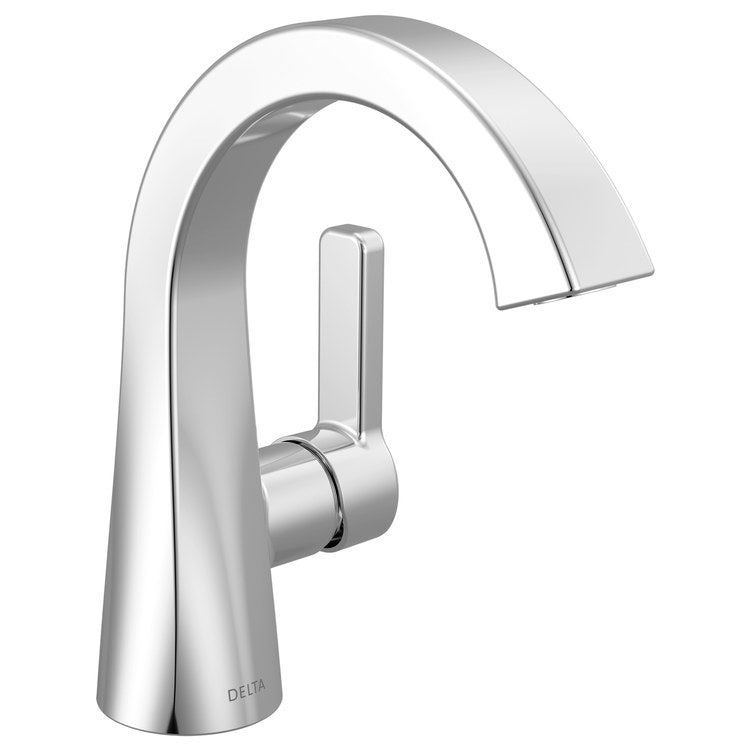 Lavatory Faucet Lineax 1 Lever ADA WaterSense Chrome 1.2 Gallons per Minute Deck Pop-Up with Plated Flange and Stopper 1/3 Hole