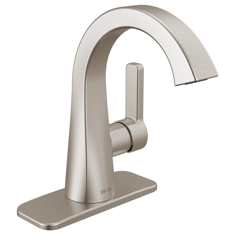 Lavatory Faucet Lineax 1 Lever ADA WaterSense Brilliance Stainless 1.2 Gallons per Minute Deck Pop-Up with Plated Flange and Stopper 1/3 Hole - Image 2