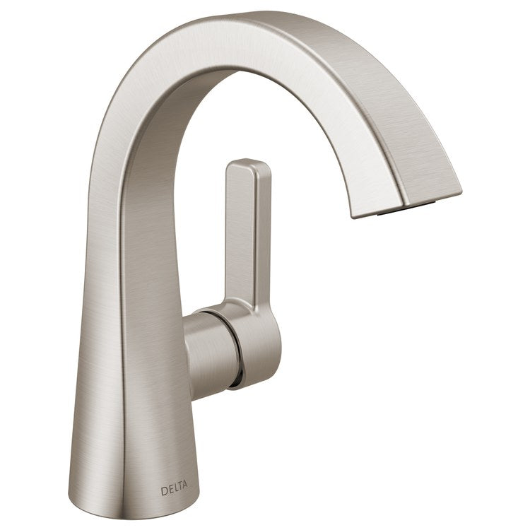 Lavatory Faucet Lineax 1 Lever ADA WaterSense Brilliance Stainless 1.2 Gallons per Minute Deck Pop-Up with Plated Flange and Stopper 1/3 Hole
