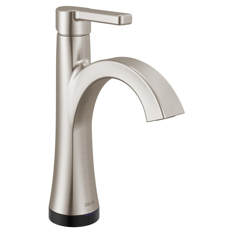 Lavatory Faucet Lineax Touch2O Touchless 1 Lever ADA WaterSense Brilliance Stainless 1.2 Gallons per Minute Deck Rigid Metal Push Pop-Up 1/3 Hole TempSense