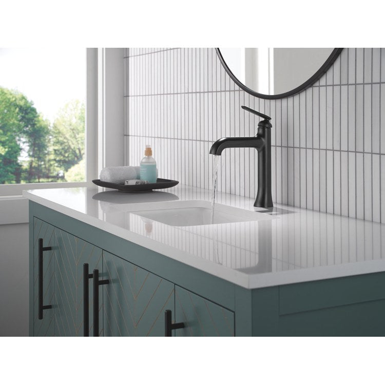 Lavatory Faucet Bonacci 1 Lever ADA WaterSense Matte Black 1.2 Gallons per Minute Deck Less Drain 1 Hole - Image 3