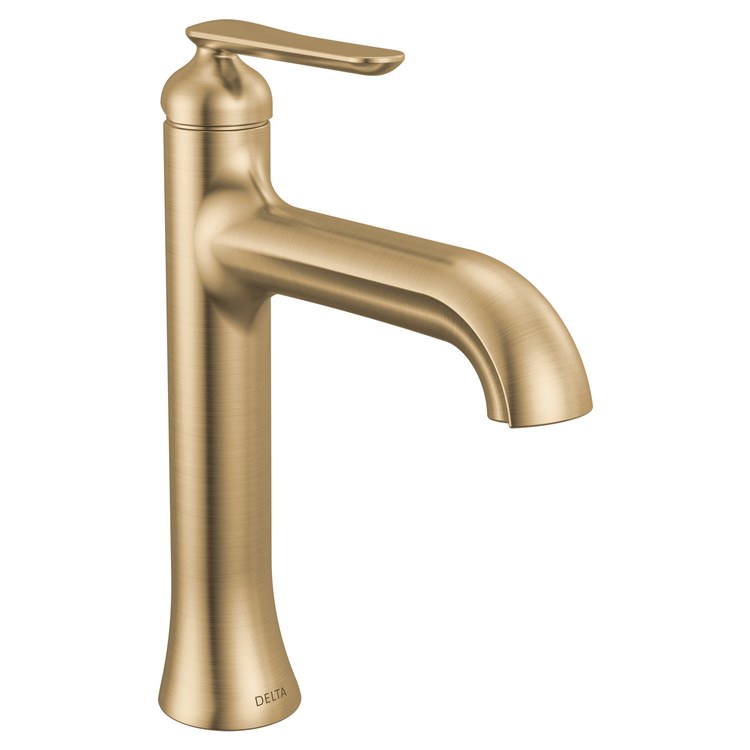 Lavatory Faucet Bonacci 1 Lever ADA WaterSense Lumicoat Champagne Bronze 1.2 Gallons per Minute Deck Less Drain 1 Hole - Image 1