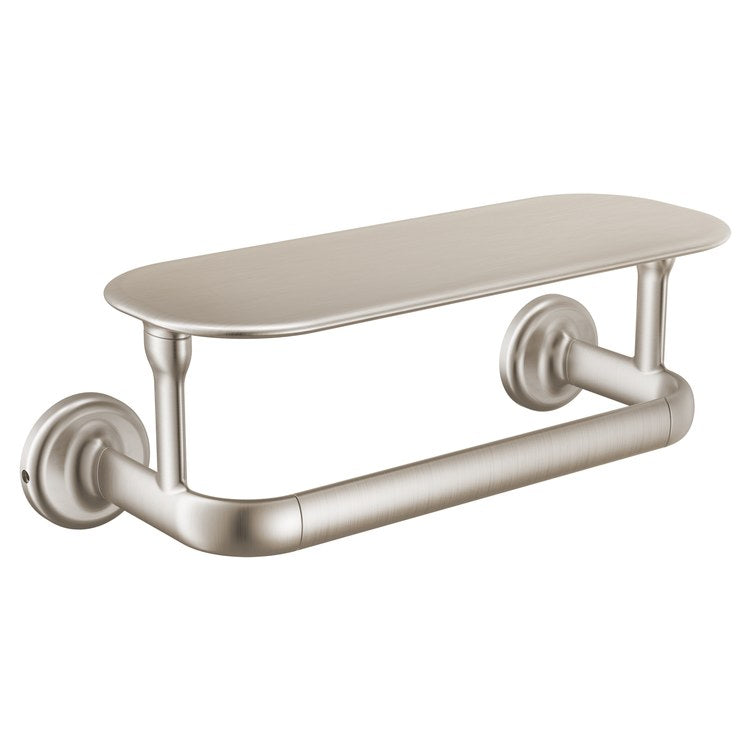 Towel Bar Bonacci 8 Inch with Shelf Stainless - Image 1