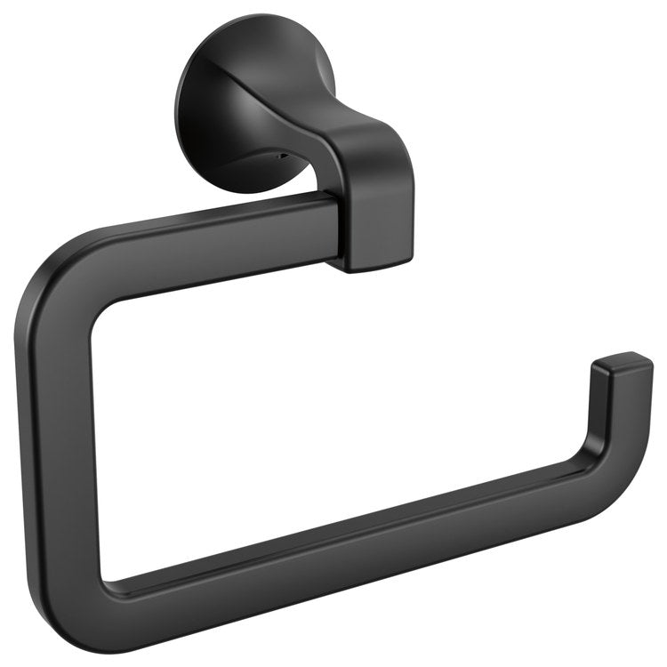 Towel Ring Lineax 7-11/16 Inch Matte Black 2-5/8 Inch - Image 1
