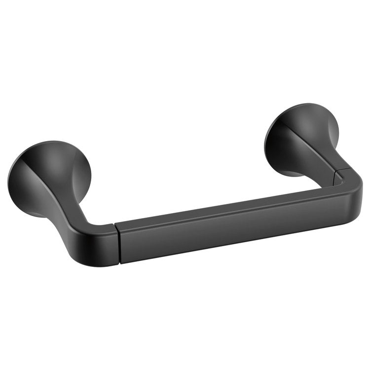 Toilet Paper Holder Lineax Matte Black 8-2/5 Inch 3-1/8 Inch Wall - Image 1