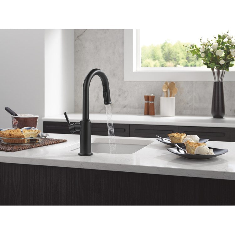 Bar Faucet Cordova 1 Lever ADA Matte Black Diamond Seal Technology 2 Function Pull Down 360 DEG Swivel 1.8 Gallons per Minute - Image 2
