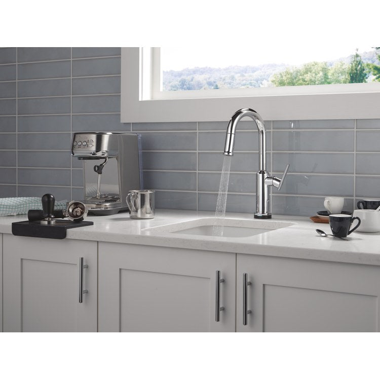 Bar Faucet Cordova Touch2O with Touchless 1 Lever ADA Lumicoat Chrome Diamond Seal Technology 2 Function Pull Down 360 DEG Swivel 1.8 Gallons per Minute - Image 3
