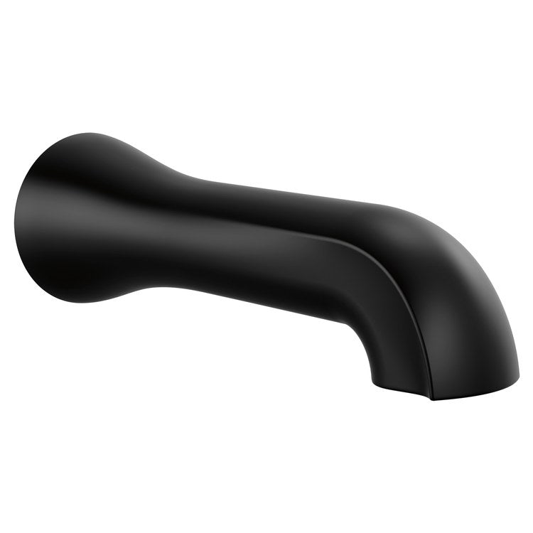 Tub Spout Bonacci Universal Less Diverter Matte Black 7-5/16 Inch Brass - Image 1