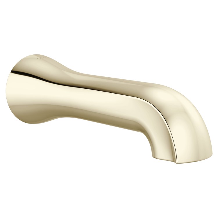 Tub Spout Bonacci Universal Less Diverter Lumicoat Polished Nickel 7-5/16 Inch Brass - Image 1