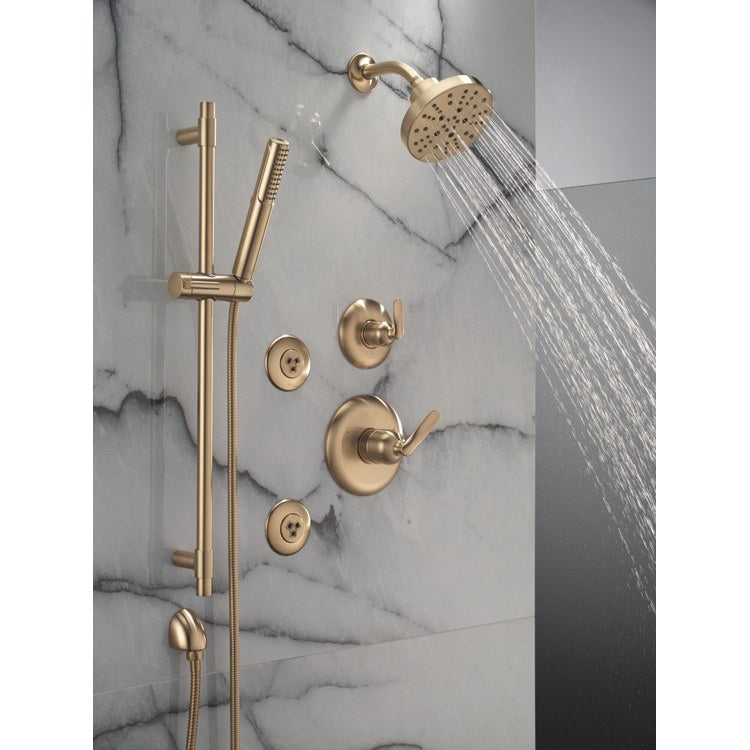 Diverter Trim Bonacci 3 Shared Functions 6 Functions Lumicoat Champagne Bronze 1 Lever ADA for Requires R11000 Rough-In Not Included - Image 3