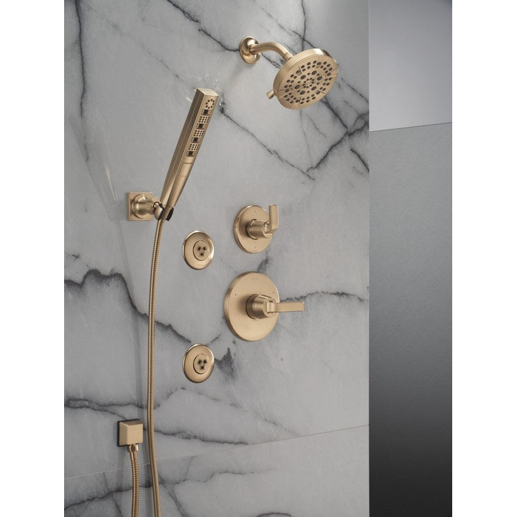 Diverter Trim Lineax 3 Port 6 Functions Brilliance Champagne Bronze 1 Lever ADA for R11000 Rough-In - Image 2