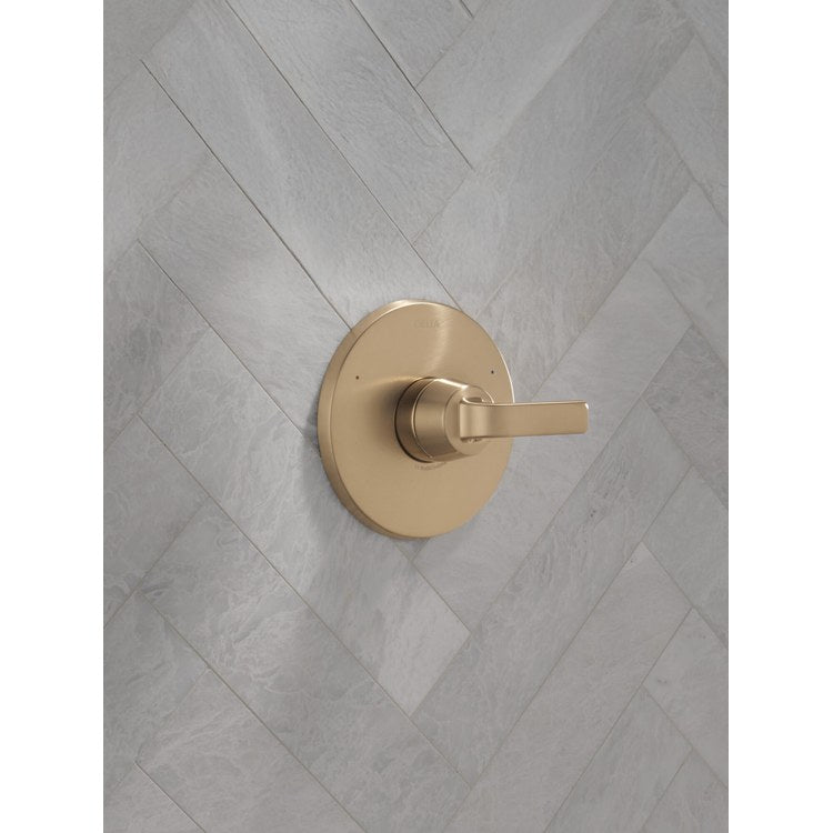 Pressure Balance Valve Trim Lineax 14 Series 1 Lever Brilliance Champagne Bronze 6-1/2 Inch WaterSense ADA for MultiChoice Universal Valve R10000 Series - Image 2