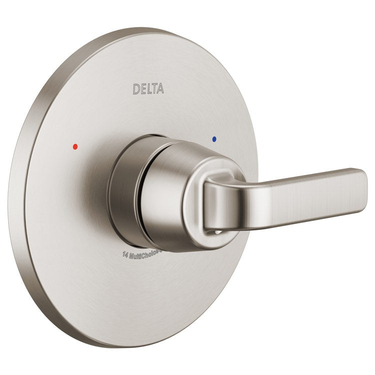 Pressure Balance Valve Trim Lineax 14 Series 1 Lever Brilliance Stainless 6-1/2 Inch WaterSense ADA for MultiChoice Universal Valve R10000 Series - Image 1