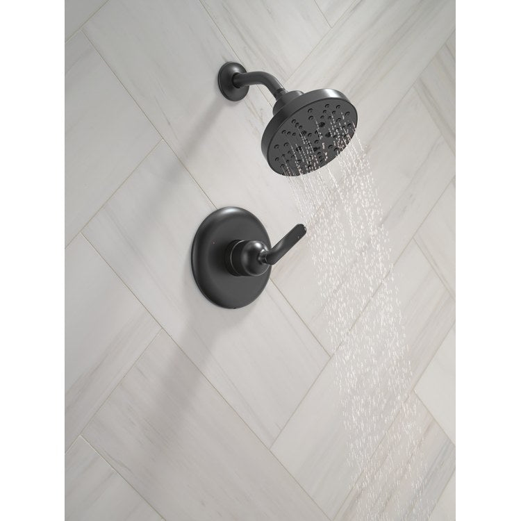 Shower Trim Bonacci 14 Series Pressure Balanced 1 Lever Matte Black WaterSense CALGreen ADA 1.75 Gallons per Minute 5 Function H2Okinetic Touch-Clean for MultiChoice Universal Rough Valve R10000 Series - Image 3