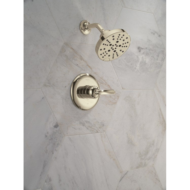 Shower Trim Bonacci 14 Series Pressure Balanced 1 Lever Lumicoat Polished Nickel WaterSense CALGreen ADA 1.75 Gallons per Minute 5 Function H2Okinetic Touch-Clean for MultiChoice Universal Rough Valve R10000 Series - Image 2