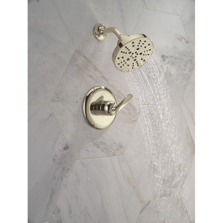 Shower Trim Bonacci 14 Series Pressure Balanced 1 Lever Lumicoat Polished Nickel WaterSense CALGreen ADA 1.75 Gallons per Minute 5 Function H2Okinetic Touch-Clean for MultiChoice Universal Rough Valve R10000 Series - Image 3