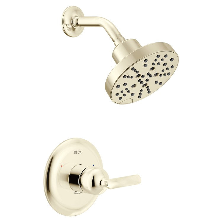 Shower Trim Bonacci 14 Series Pressure Balanced 1 Lever Lumicoat Polished Nickel WaterSense CALGreen ADA 1.75 Gallons per Minute 5 Function H2Okinetic Touch-Clean for MultiChoice Universal Rough Valve R10000 Series - Image 1