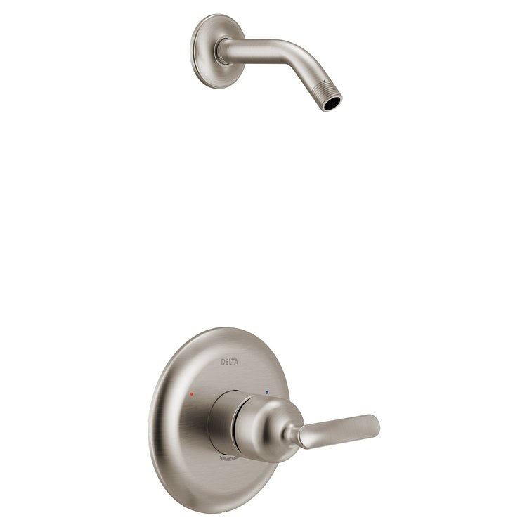 Shower Trim Bonacci 14 Series Pressure Balanced 1 Lever Lumicoat Stainless ADA Less Showerhead for MultiChoice Universal Rough Valve R10000 Series - Image 1