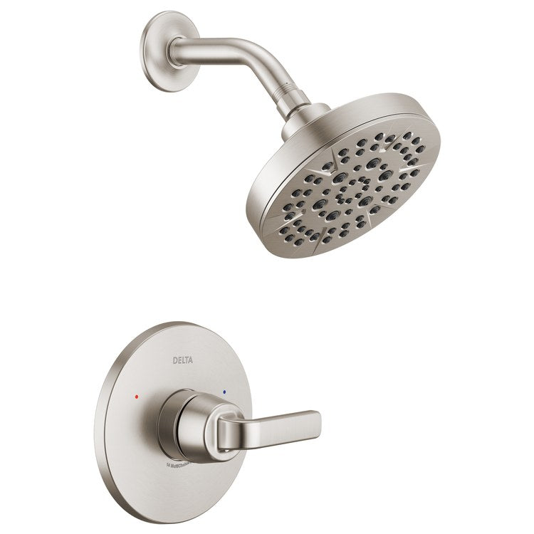Shower Trim Lineax Monitor 14 Series 1 Lever Brilliance Stainless 5 Functions WaterSense ADA 1.75 Gallons per Minute - Image 1