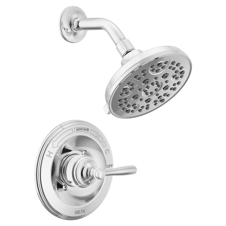 Shower Trim Roe Monitor 14 Series 1 Lever Chrome 5 Functions WaterSense 1.75 Gallons per Minute - Image 1