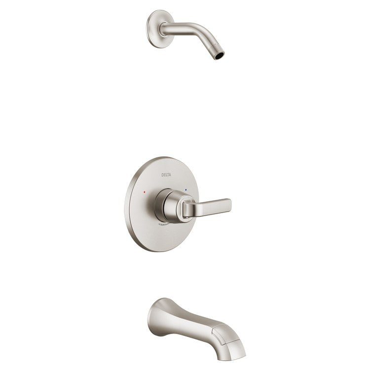 Tub and Shower Trim Lineax Monitor 14 1 Lever Brilliance Stainless WaterSense ADA