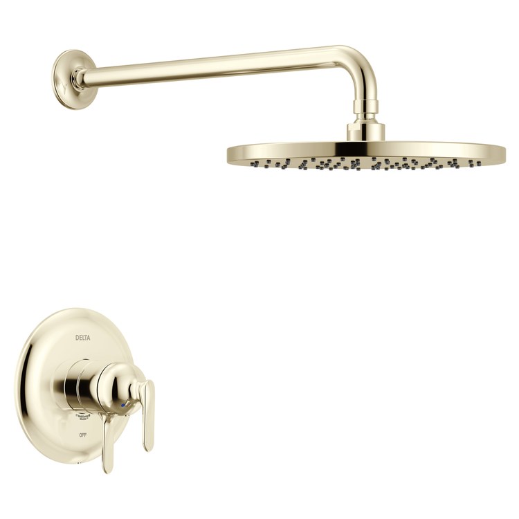 Shower Trim Bonacci 17 Series Pressure Balanced with Temperature and Volume Control 2 Lever Lumicoat Polished Nickel WaterSense CALGreen ADA 1.75 Gallons per Minute 1 Function Raincan Touch-Clean for MultiChoice Universal Rough Valve R10000 Series
