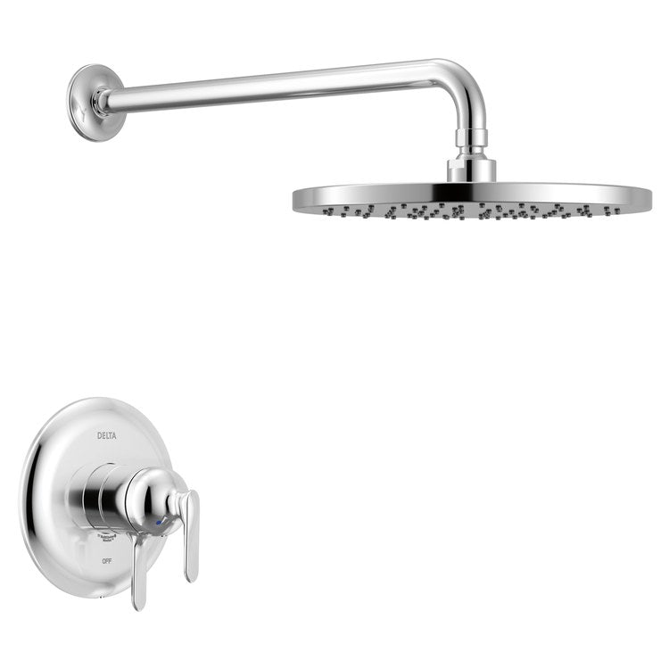 Shower Trim Bonacci 17 Series Pressure Balanced with Temperature and Volume Control 2 Lever Lumicoat Chrome WaterSense CALGreen ADA 1.75 Gallons per Minute 1 Function Raincan Touch-Clean for MultiChoice Universal Rough Valve R10000 Series - Image 1