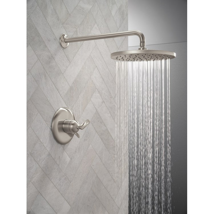 Shower Trim Bonacci 17 Series Pressure Balanced with Temperature and Volume Control 2 Lever Lumicoat Stainless WaterSense CALGreen ADA 1.75 Gallons per Minute 1 Function Raincan Touch-Clean for MultiChoice Universal Rough Valve R10000 Series - Image 3