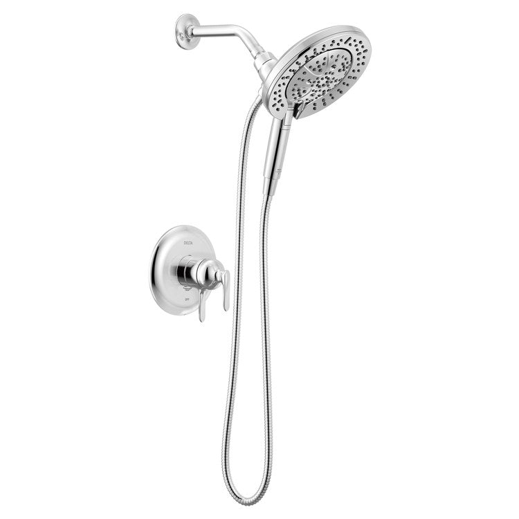 Shower Trim Bonacci 17 Series In2ition 2-In-1 2 Lever Lumicoat Chrome WaterSense CALGreen ADA 1.75 Gallons per Minute 7 Function H2Okinetic Touch-Clean for MultiChoice Universal Rough Valve R10000 Series - Image 1