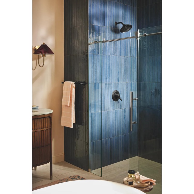 Shower Trim Cassidy Monitor 17 1 Lever Matte Black 1 Functions WaterSense/CALGreen ADA 1.75 Gallons per Minute Round Raincan - Image 2