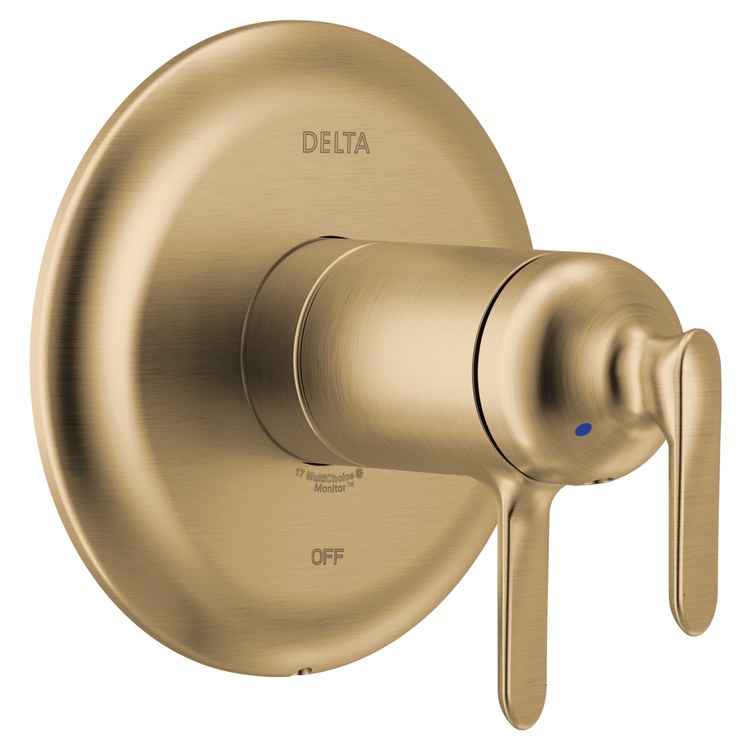 Thermostatic Valve Trim Bonacci 17T 2 Lever/Dial Lumicoat Champagne Bronze TempAssure ADA
