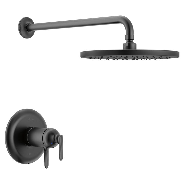 Shower Trim Bonacci 17T Series Raincan 2 Lever Matte Black 1 Functions WaterSense ADA 1.75 Gallons per Minute - Image 1