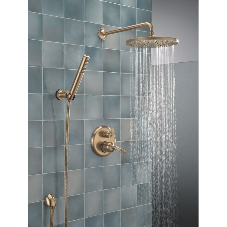 Pressure Balance Valve Trim Bonacci 14 Series with 3 Function Integrated Diverter 2 Lever Lumicoat Champagne Bronze CALGreen ADA for MultiChoice Universal Rough Valve Body R22000 Series - Image 3