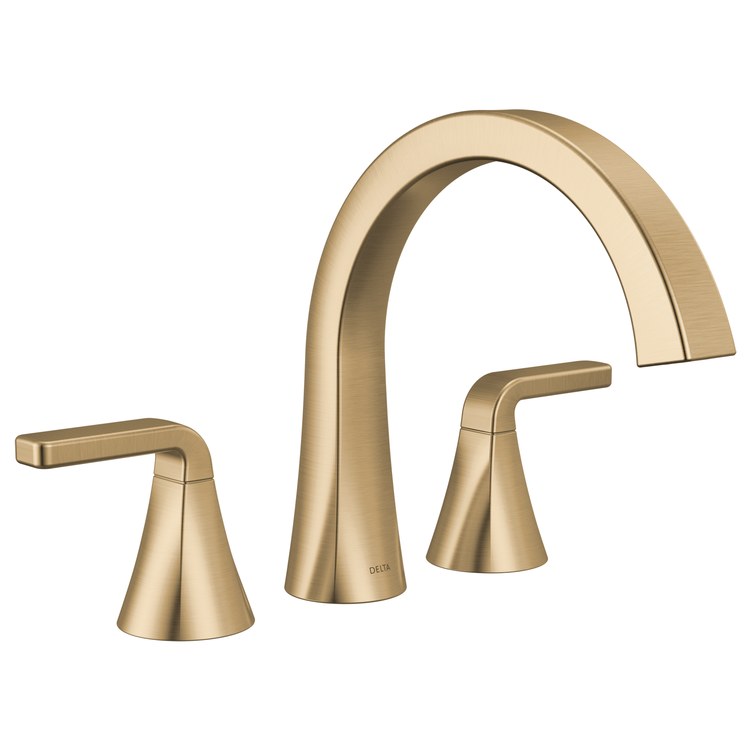 Roman Tub Trim Lineax 2 Lever Brilliance Champagne Bronze ADA 8-16 Inch Spread 3 Hole