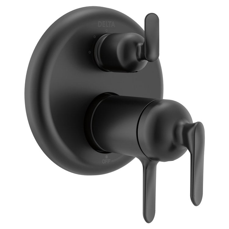 Diverter Trim Bonacci 17T Series Integrated TempAssure 3 Functions Matte Black 3 Lever ADA